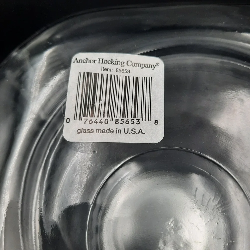 Clear Glass Canister Jar w/ Silver Metal‎ Lid – Square Pantry Storage Container